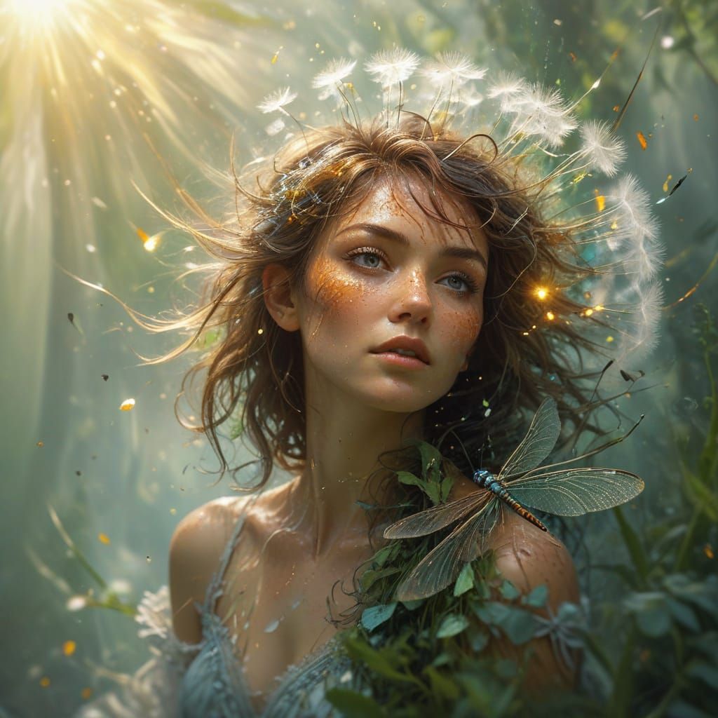 Ethereal Faerie in Dazzling Dandelion