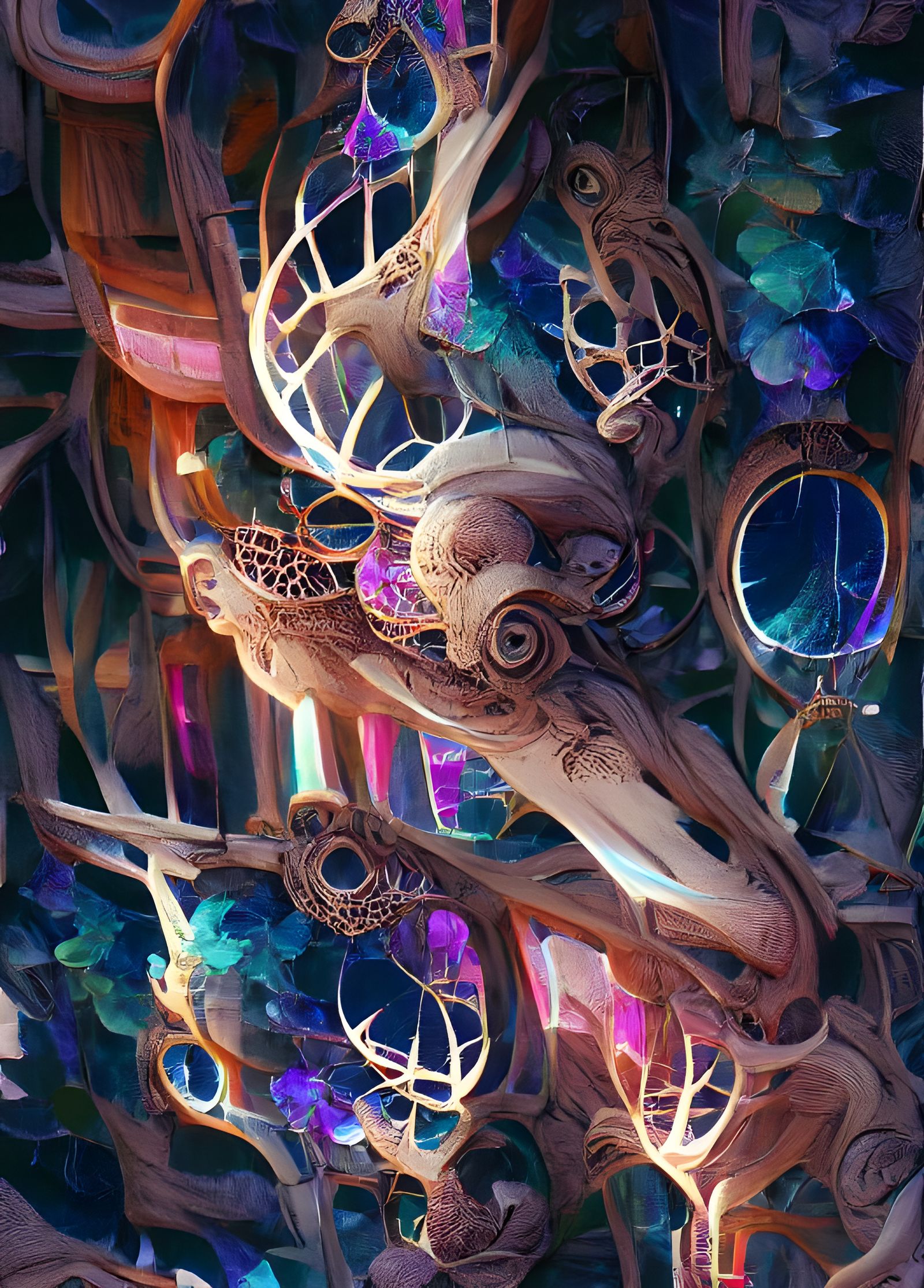 Art Nouveau Sci-Fi Dreamcatchers in Twilight