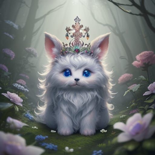 Dreamy Woodland Creature Quibbles in Ethereal Glow