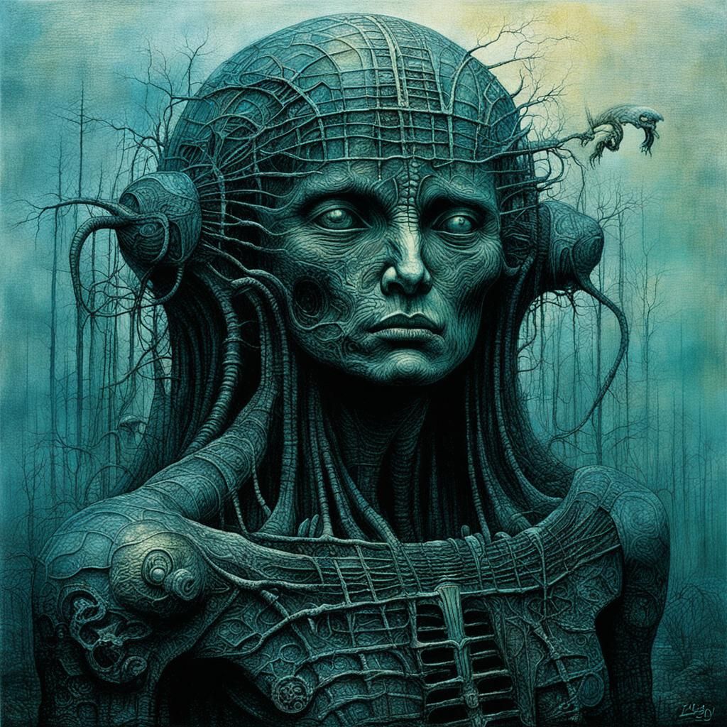 Surreal Dreamscape in Dark Fantasy Art Style