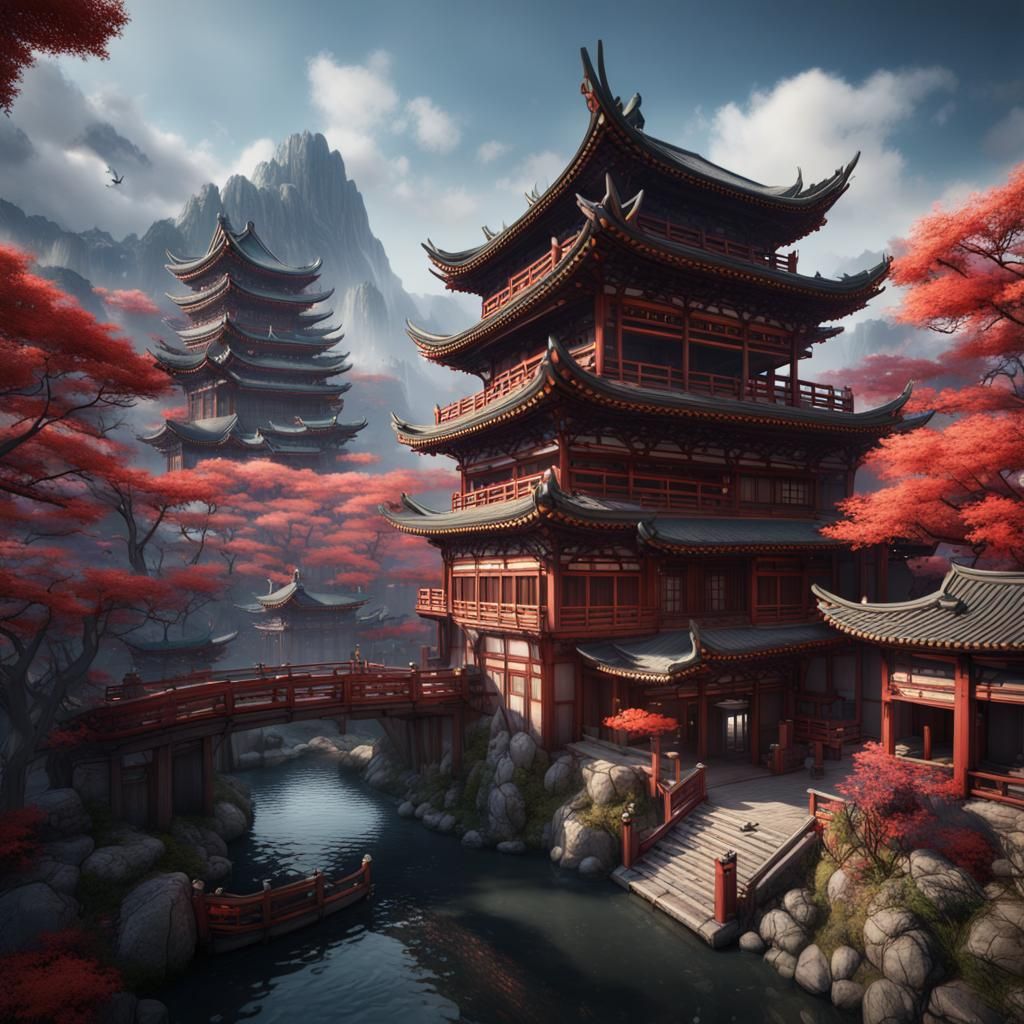 Fantastical Japon and China Concept Art