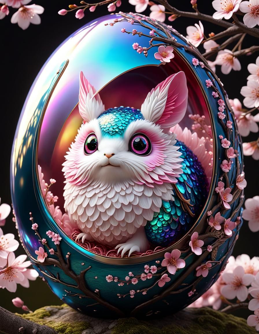 Cherry Blossom Creature Egg