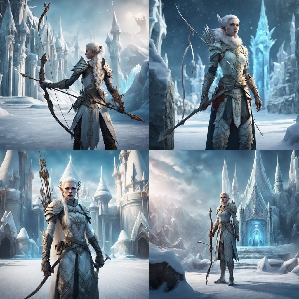 Albino Elf Guard at Ice Palace Entrance