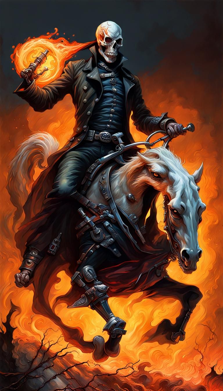 Sinister Headless Horseman in Hyper Detail