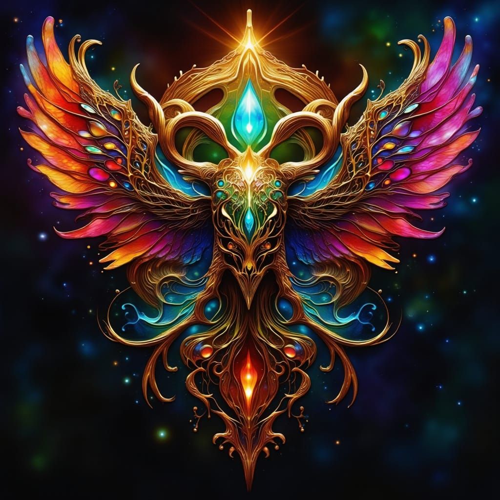 Emerald Phoenix Broach