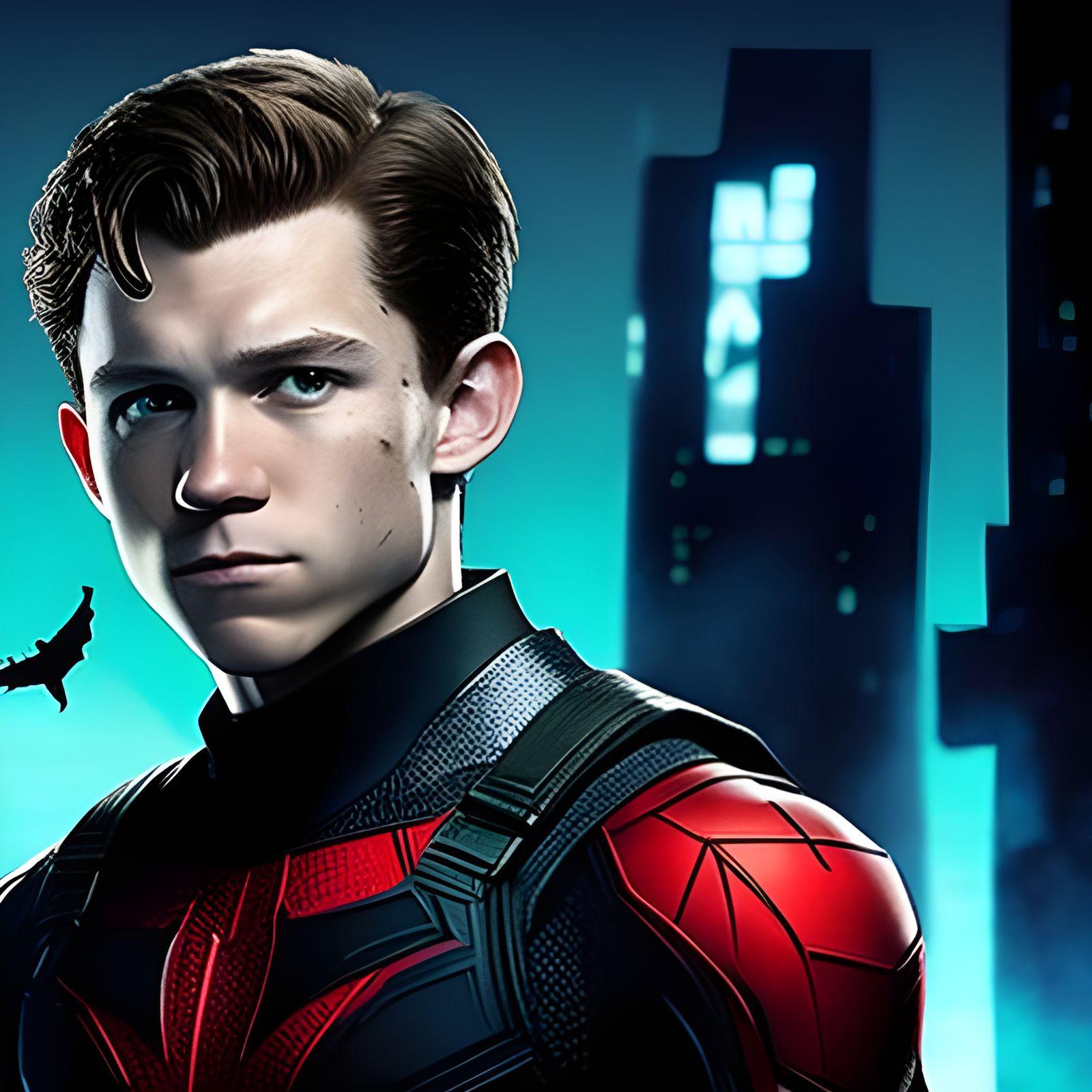 Tom Holland as Batman Beyond Concept Art