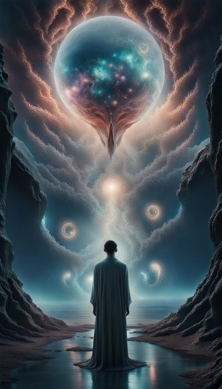 Ethereal Dreamscape in Abstract Surreal Style