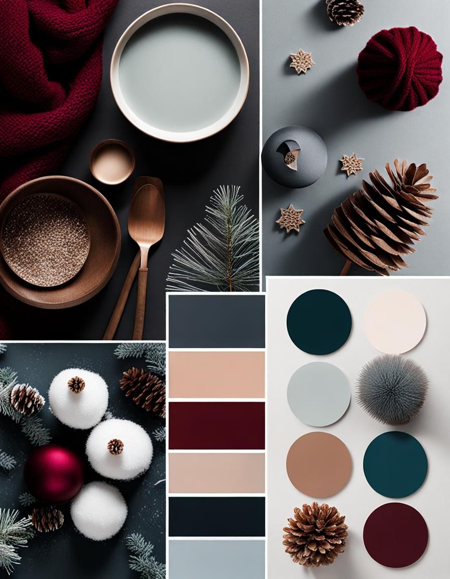 Winter Color Palette Mood Board