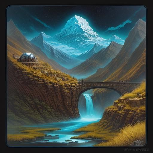 Miniature Landscapes with Tiny Creatures in Comic Book Art