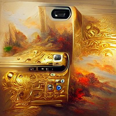 Gold Plated Ancient iPhone Concept Art