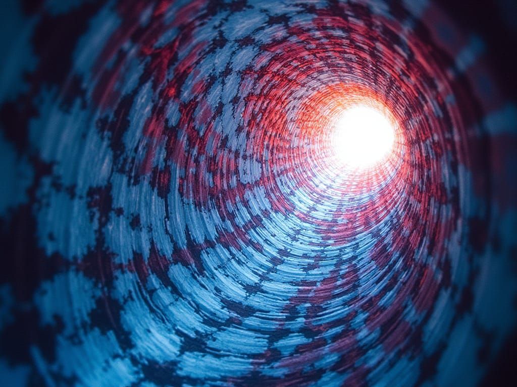 Through a Tie-Dyed Tubetunnel Deeply