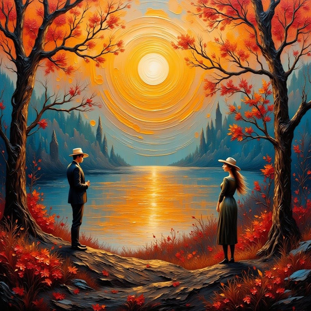 Xanadu: A Hyperrealistic Impasto Oil Painting