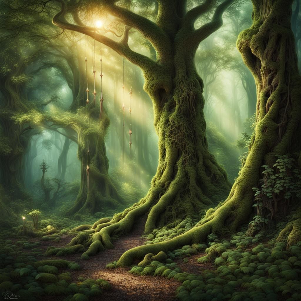 Enchanted Forest: Elves and Gnomes in Harmony