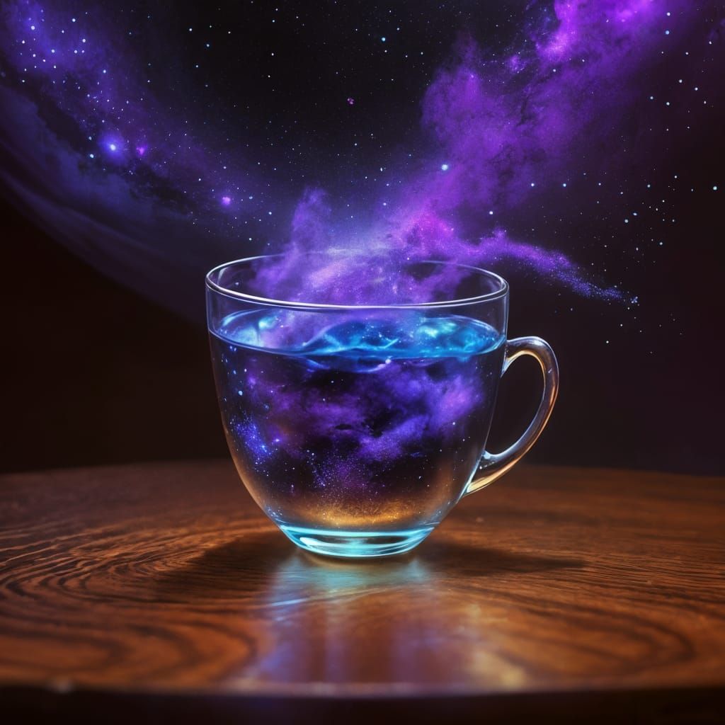 Galaxy in a Teacup: Cosmic Beauty in Focus