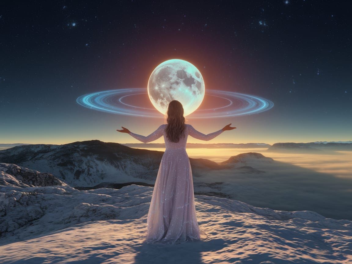 Mother Nature Holds Solar System in Cinematic Photorealistic...