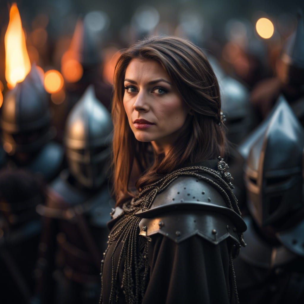 Mysterious Witch Commands Knights in Armor