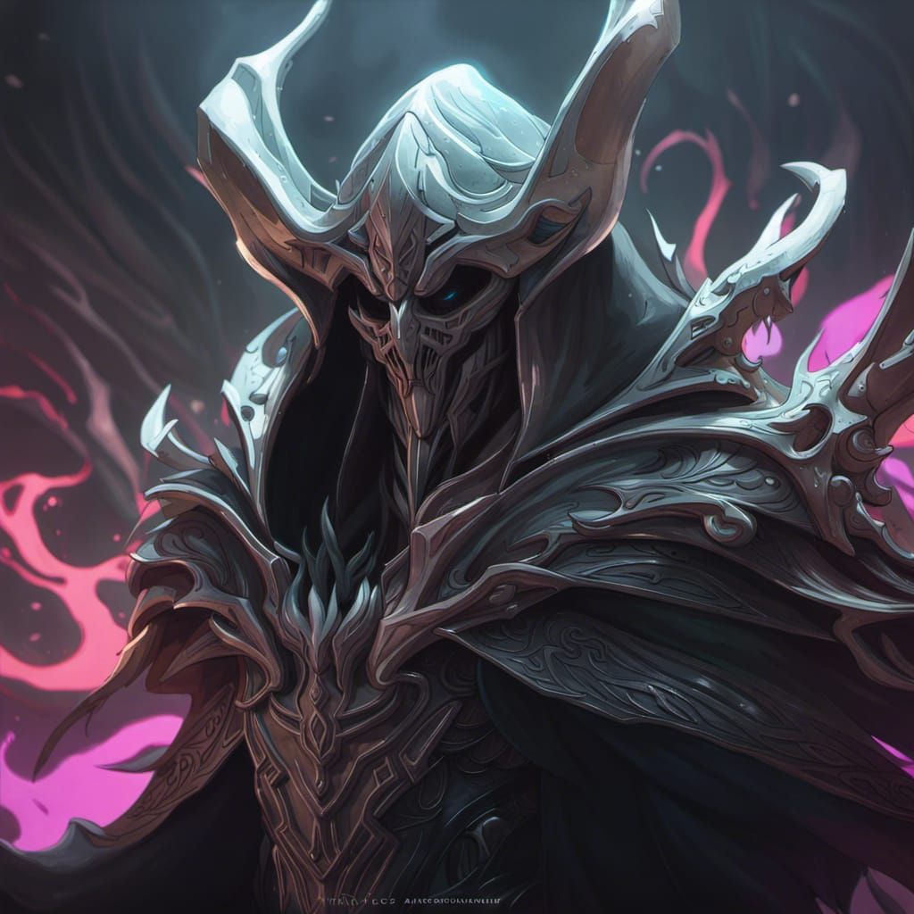 Malthael Portrait in Hyperdetailed Digital Art Style