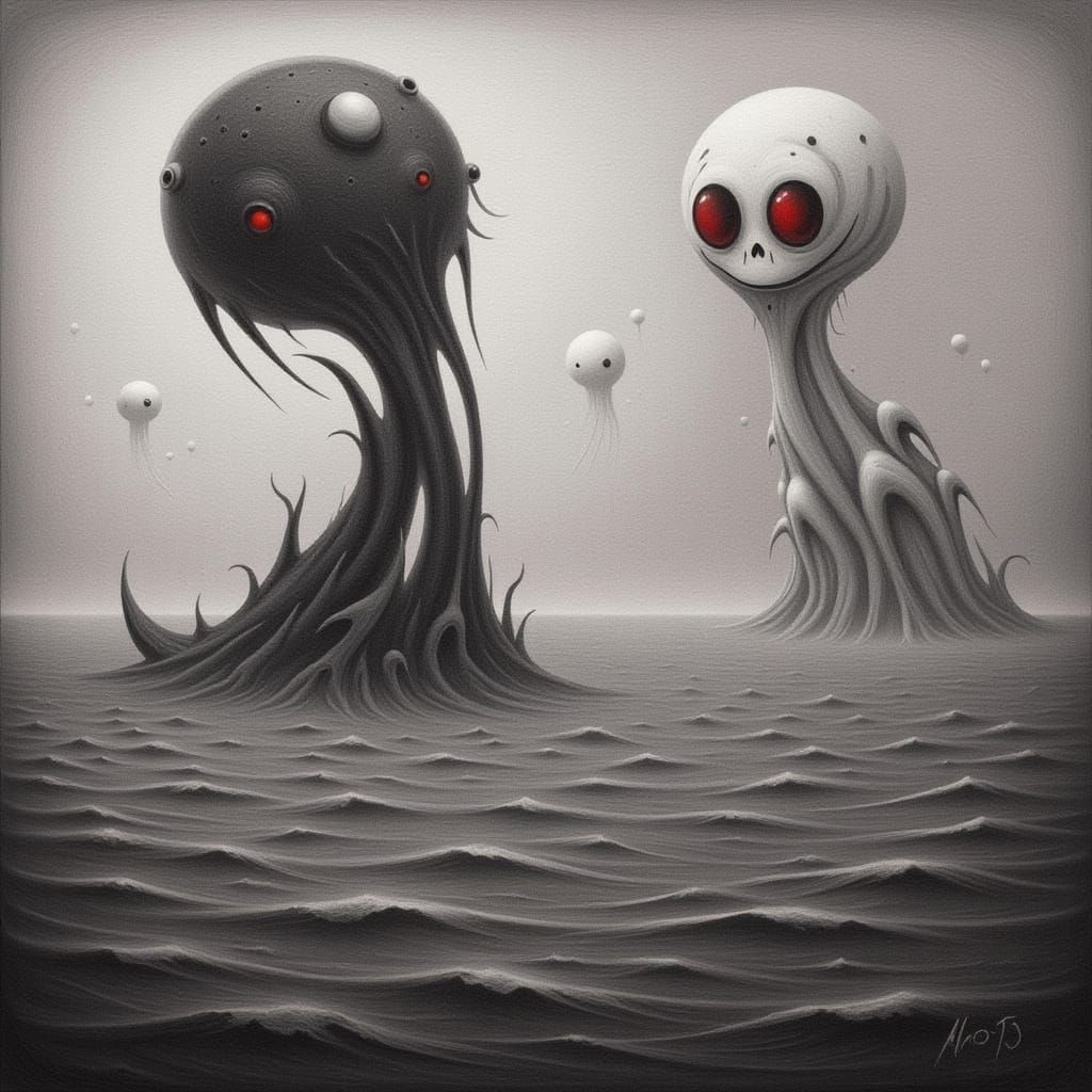 Kraken Rises from the Dark Sea