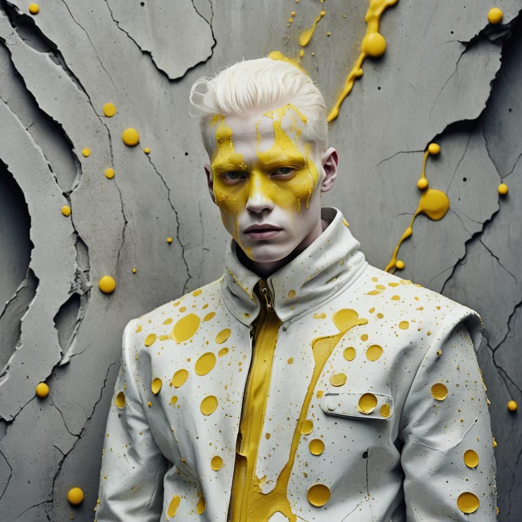 Surreal Polkadot Fashion in Dark Art Nouveau Style