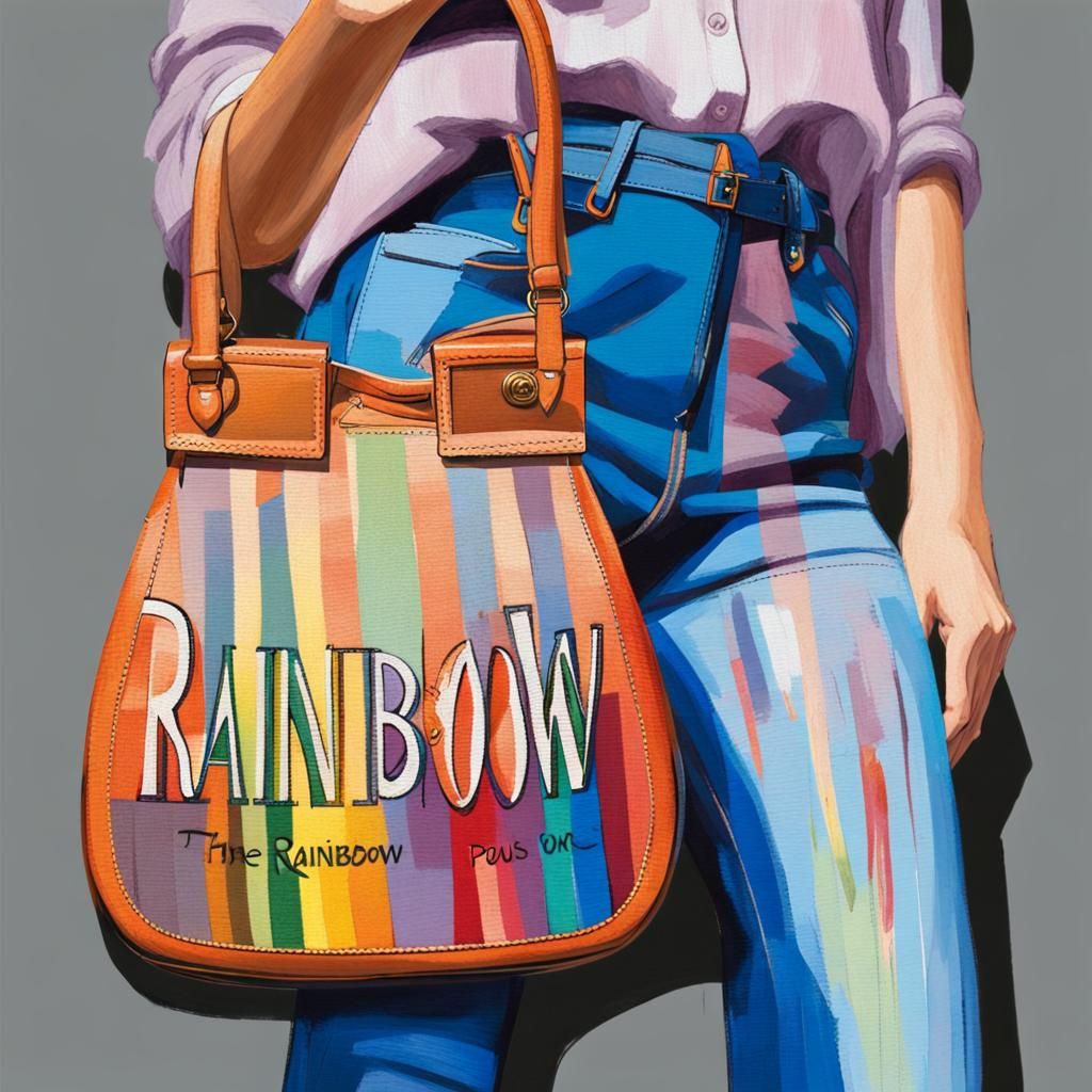 Colorful Word Pattern in Post-Impressionist Style