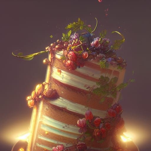 Delicious Cake Concept Art in Unreal Engine 5