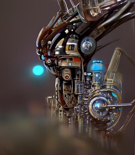 Steampunk Sci-Fi Digital Illustration in 8K