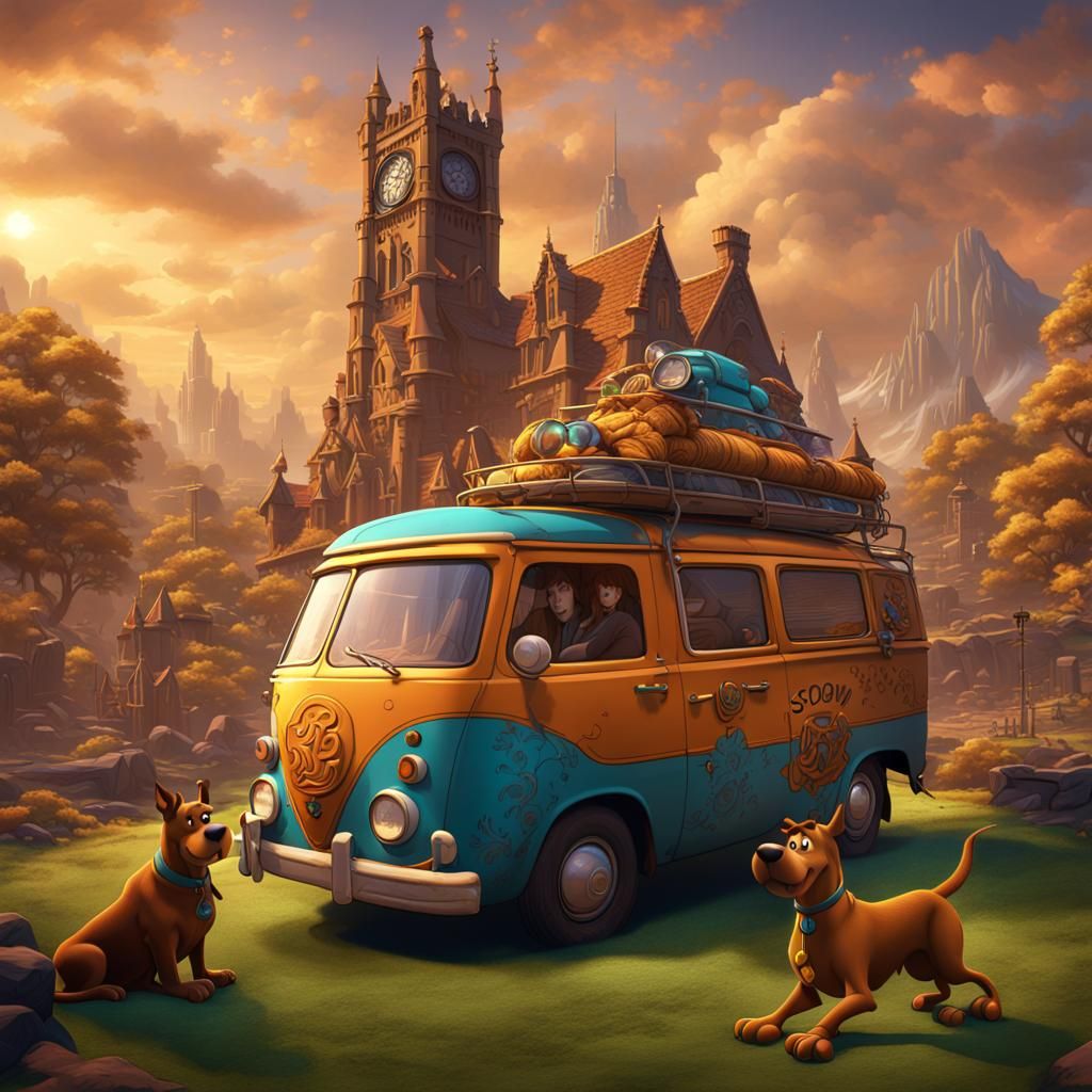 Scooby Doo Detailed Matte Painting