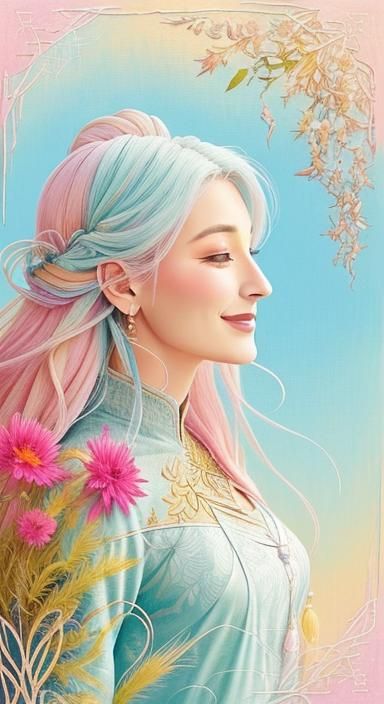 Whimsical Mixed Media Art: Enduring Spirit