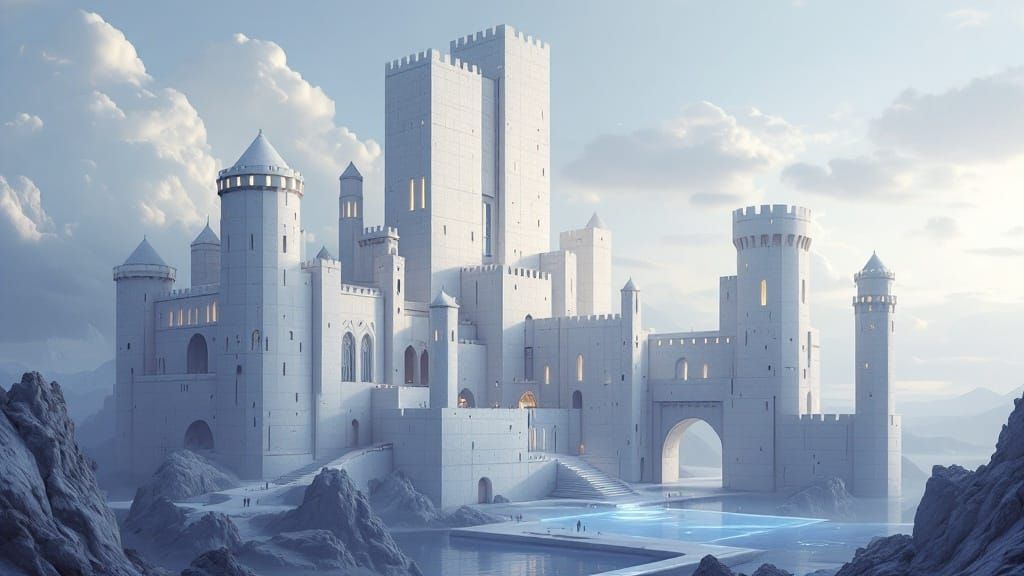 Cyberpunk Medieval Castles