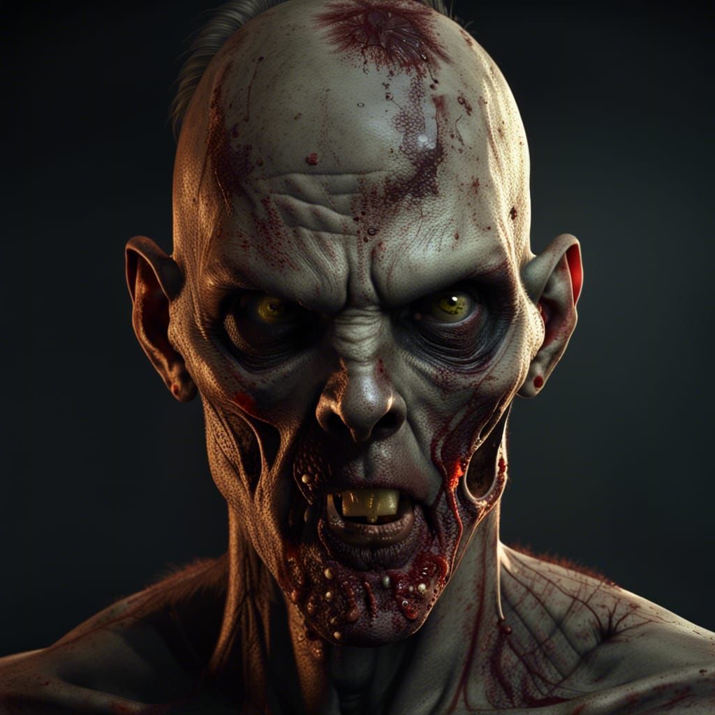 Ultra Realistic Zombie Portrait in HDR