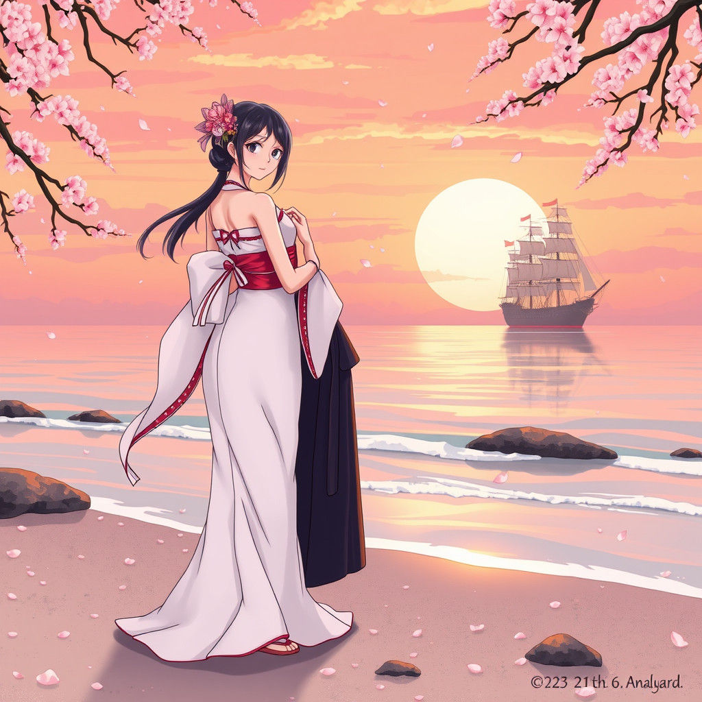 Nami and Zoro's Beach Wedding at Sunset