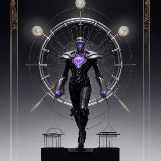 Chrome Executive Drone in Dark Suit