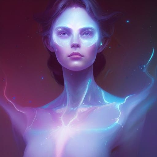 Detailed Portrait of Nebula in Digital Art Style