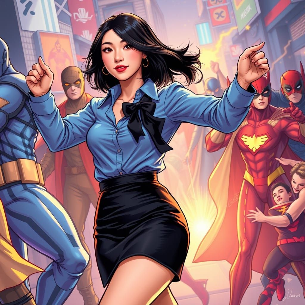 Korean Author Dances with Superheroes: Comic Book Art