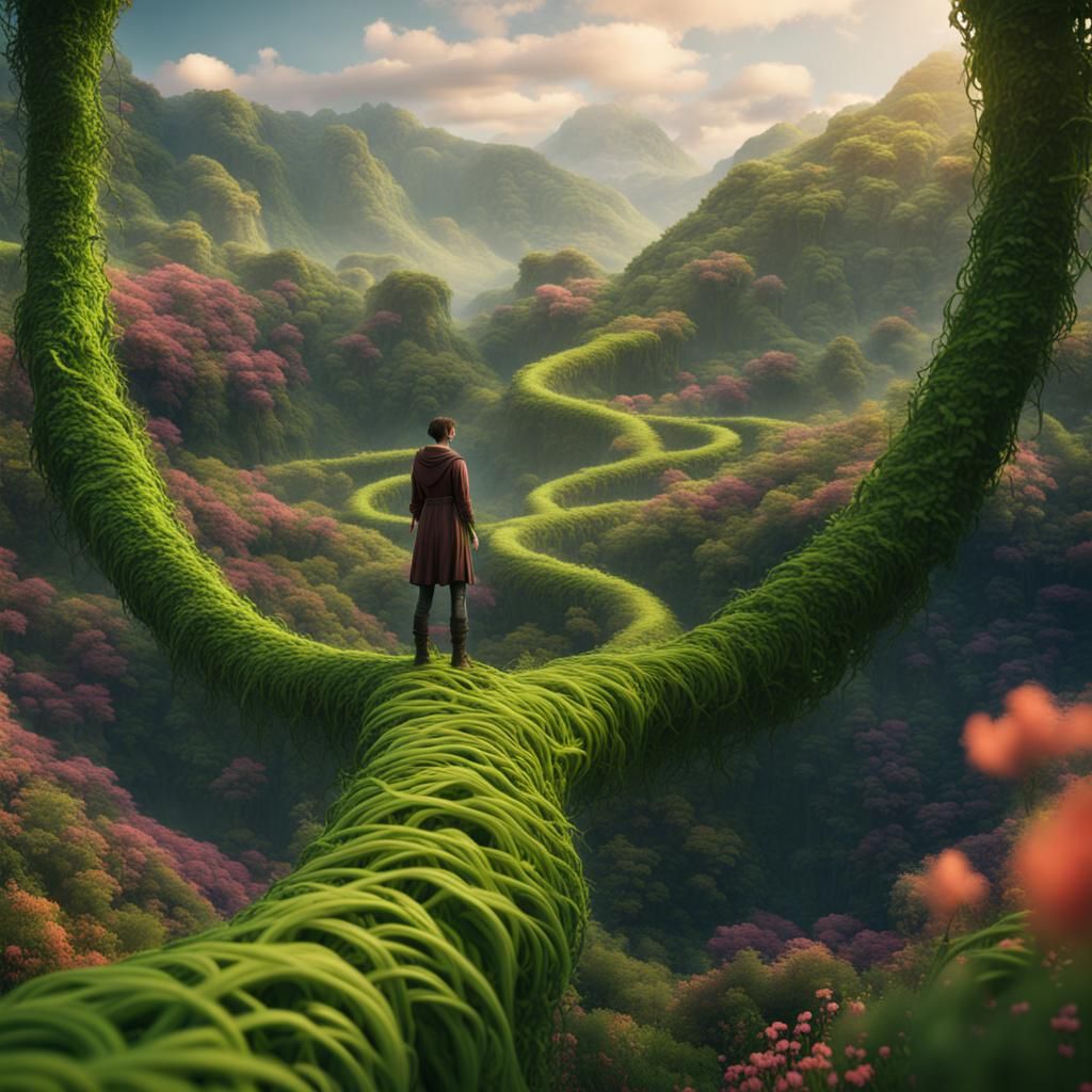 Vibrant Vine Valley: Fantasy Concept Art