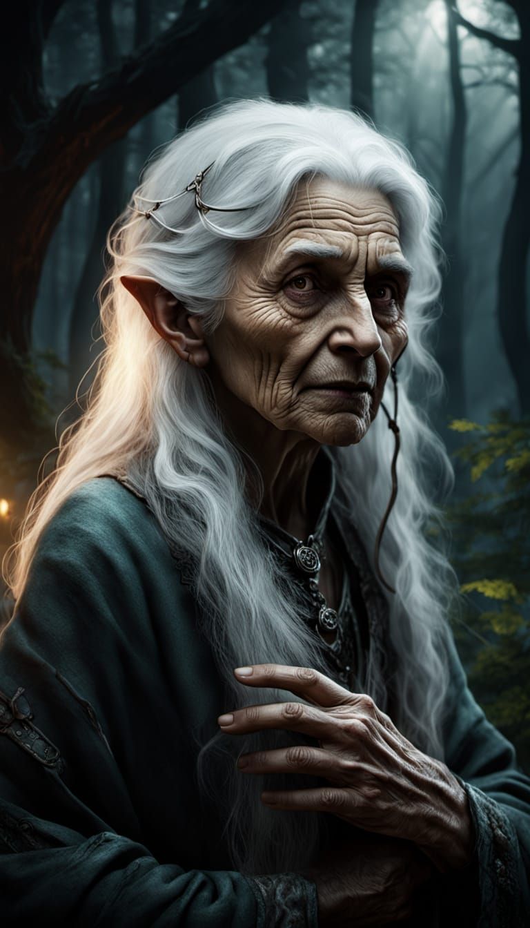 Baba Yaga: Woodland Healer in Eerie Forest