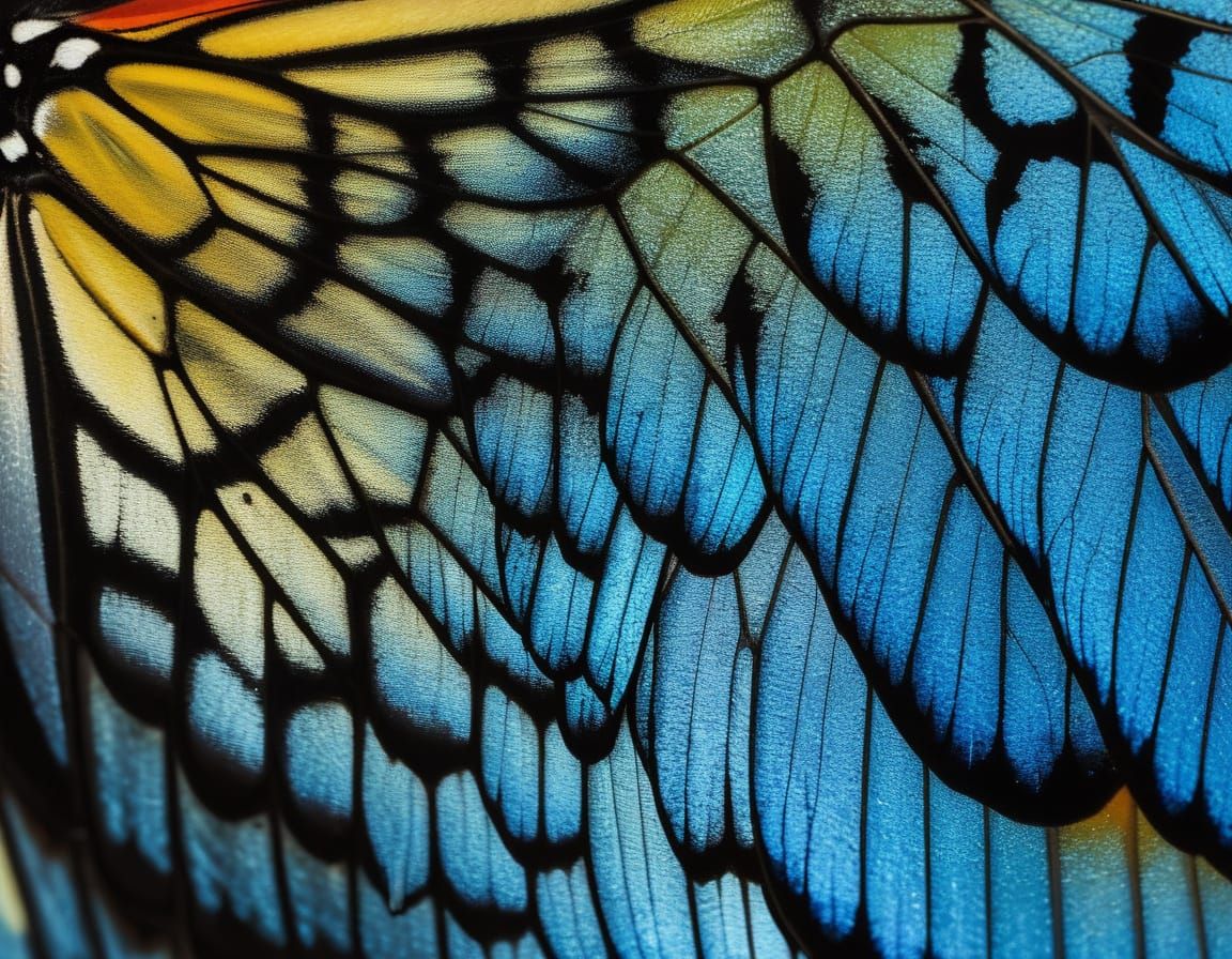 Macro Butterfly Wing: Airbrush Wildlife Photography