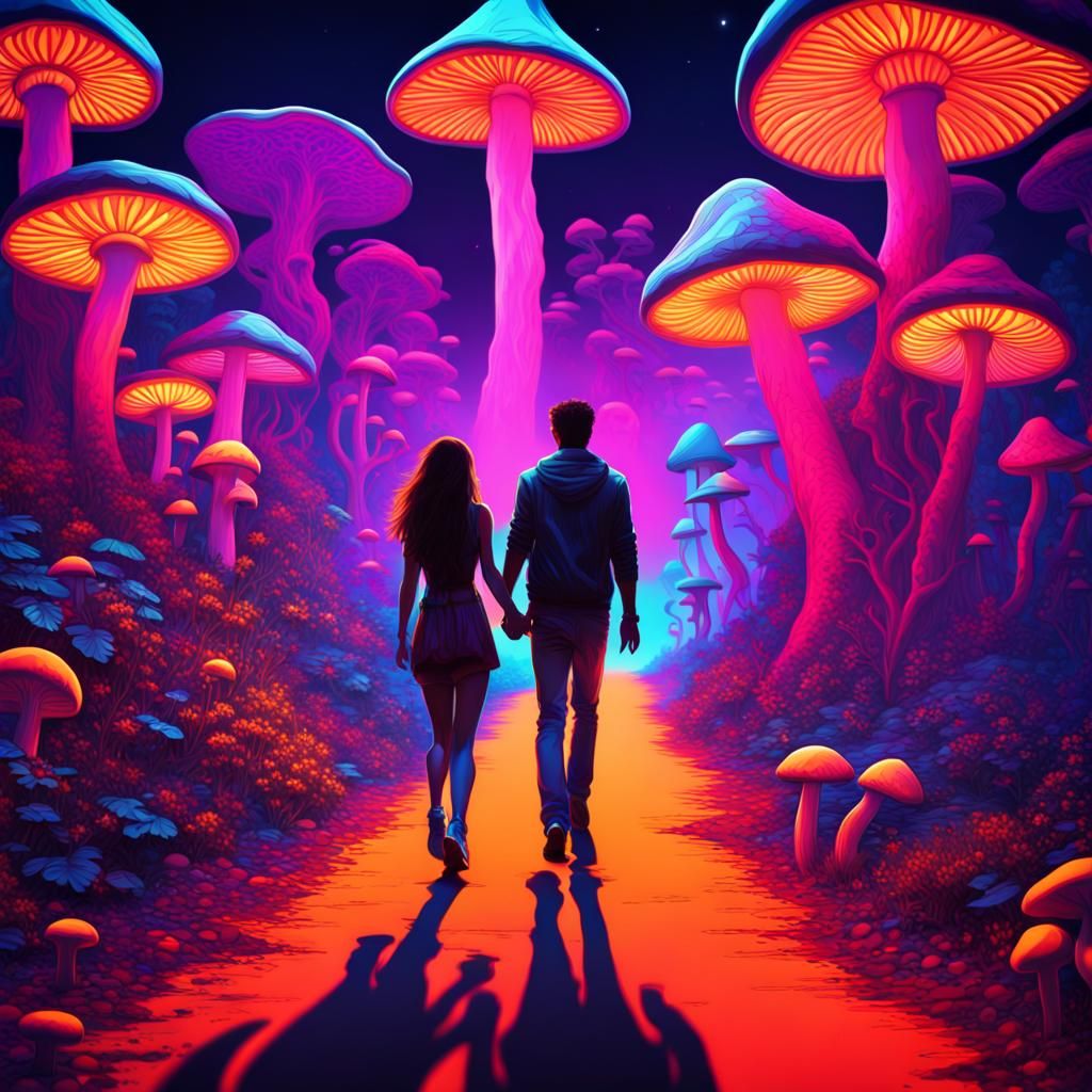 On the way to the psytrance festival