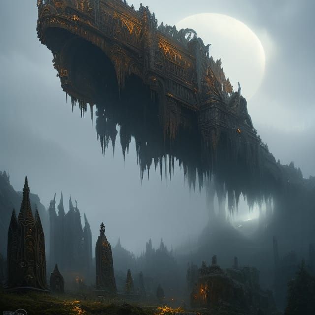 Mythic Scandinavian Goddess in Gothic Art Style