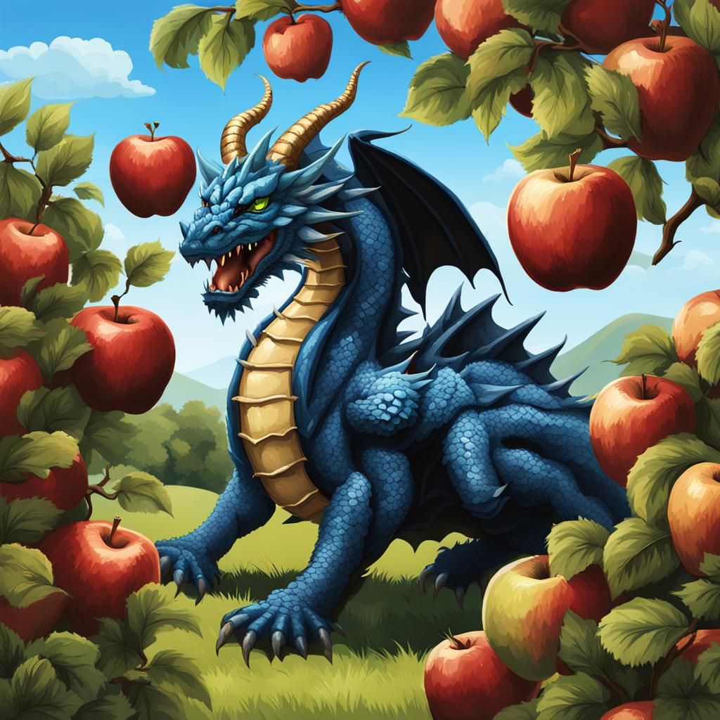 Dragon Inverted in Apple Orchard Fantasy