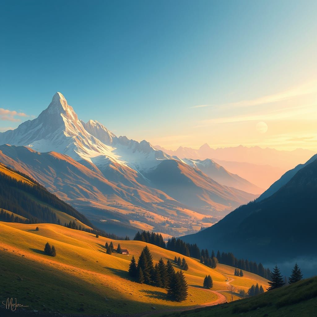 Swiss Alps landscape