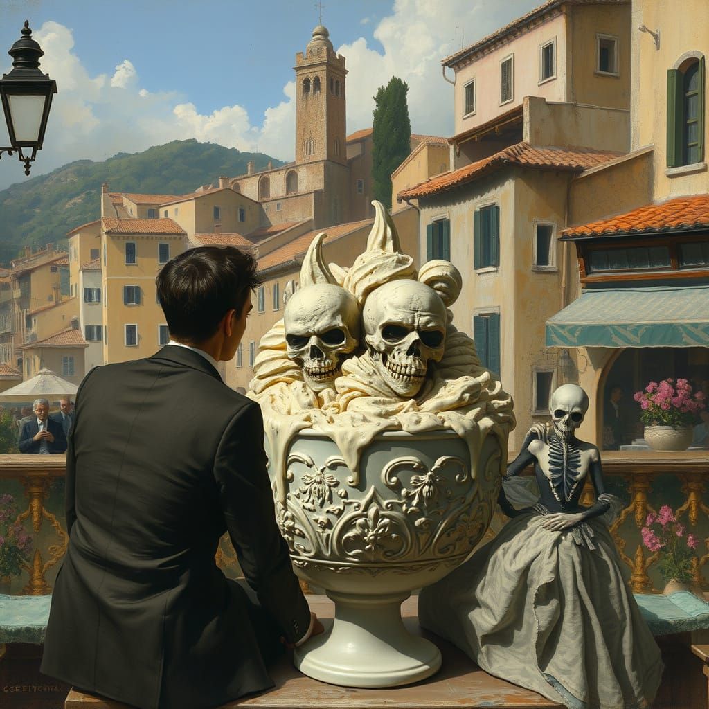 Couple Unaware of Evil Ice Cream in Italy