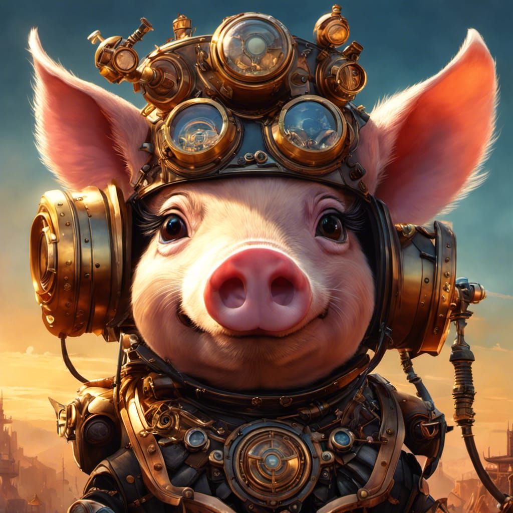 Steampunk piggy