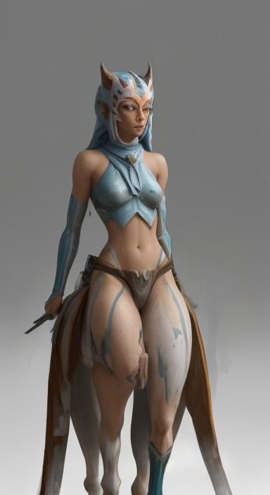 Ahsoka Centaur Ethereal Fantasy Graffiti Art