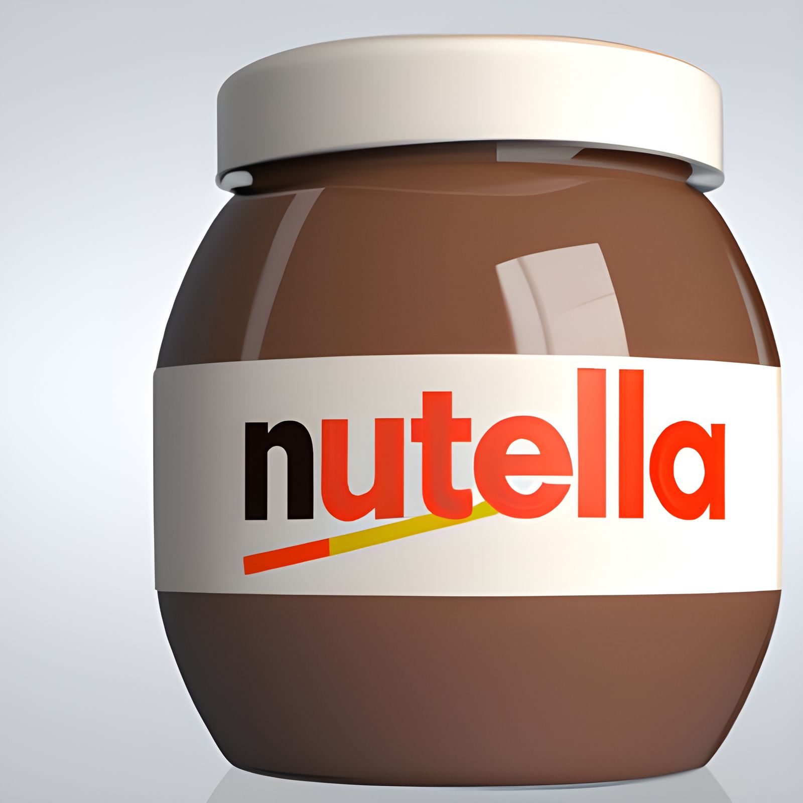 3D Render of a Nutella Jar