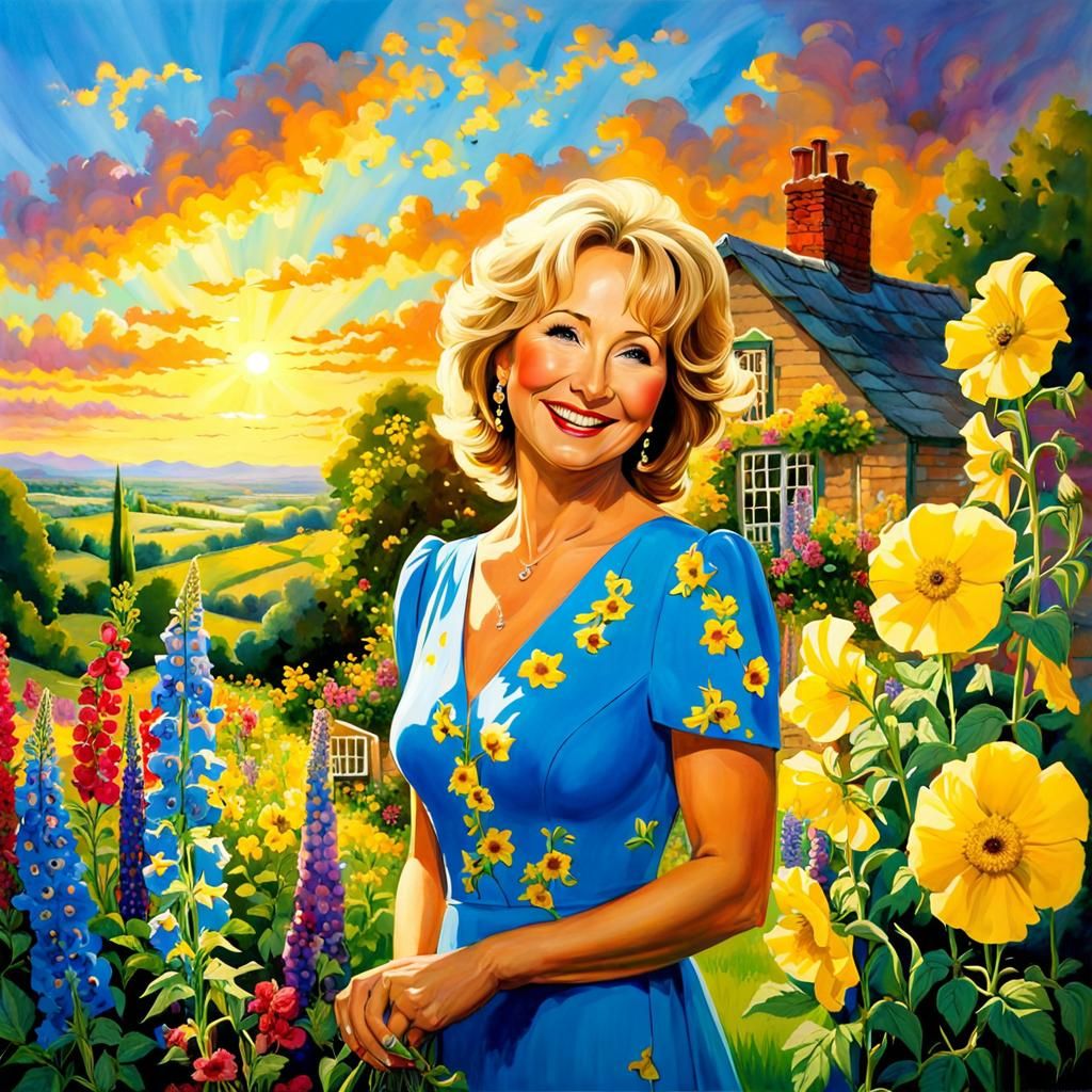 Felicity Kendal in a Sunny Cottage Garden