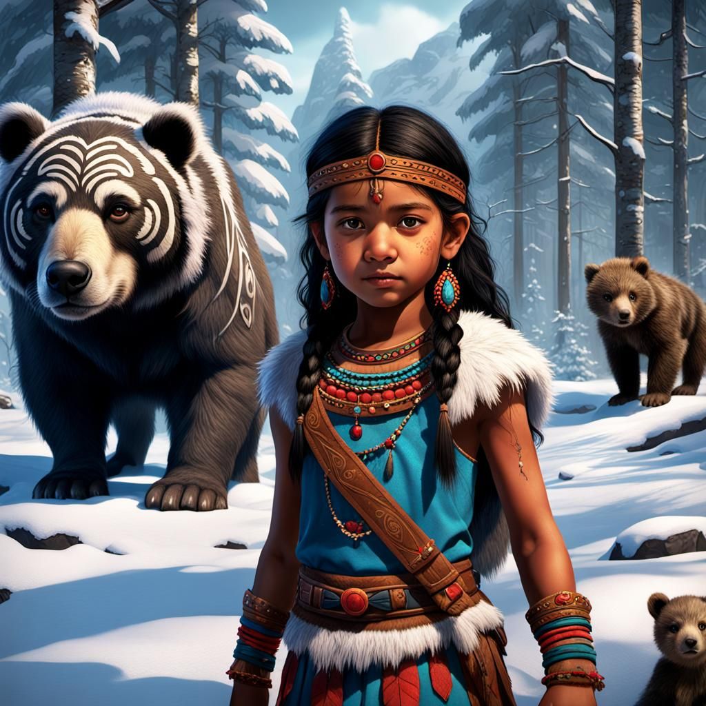 Taino Princess Protecting Her Village