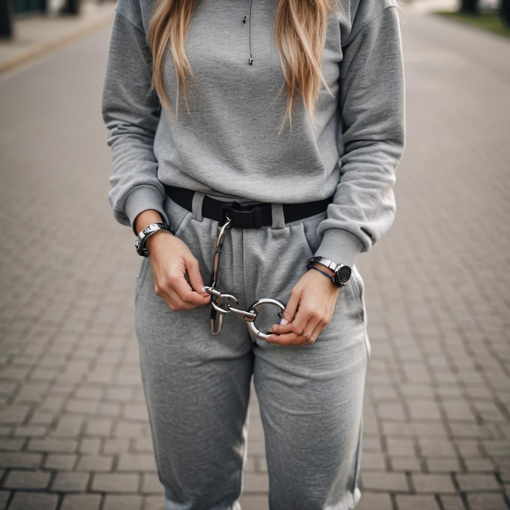 Girl in Handcuffs: Professional Photography