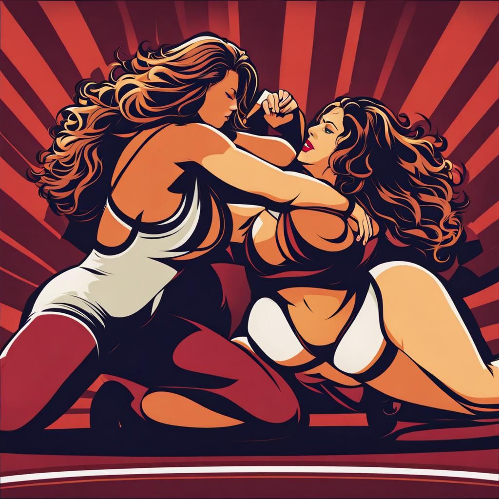 Curvy Women Wrestling Match