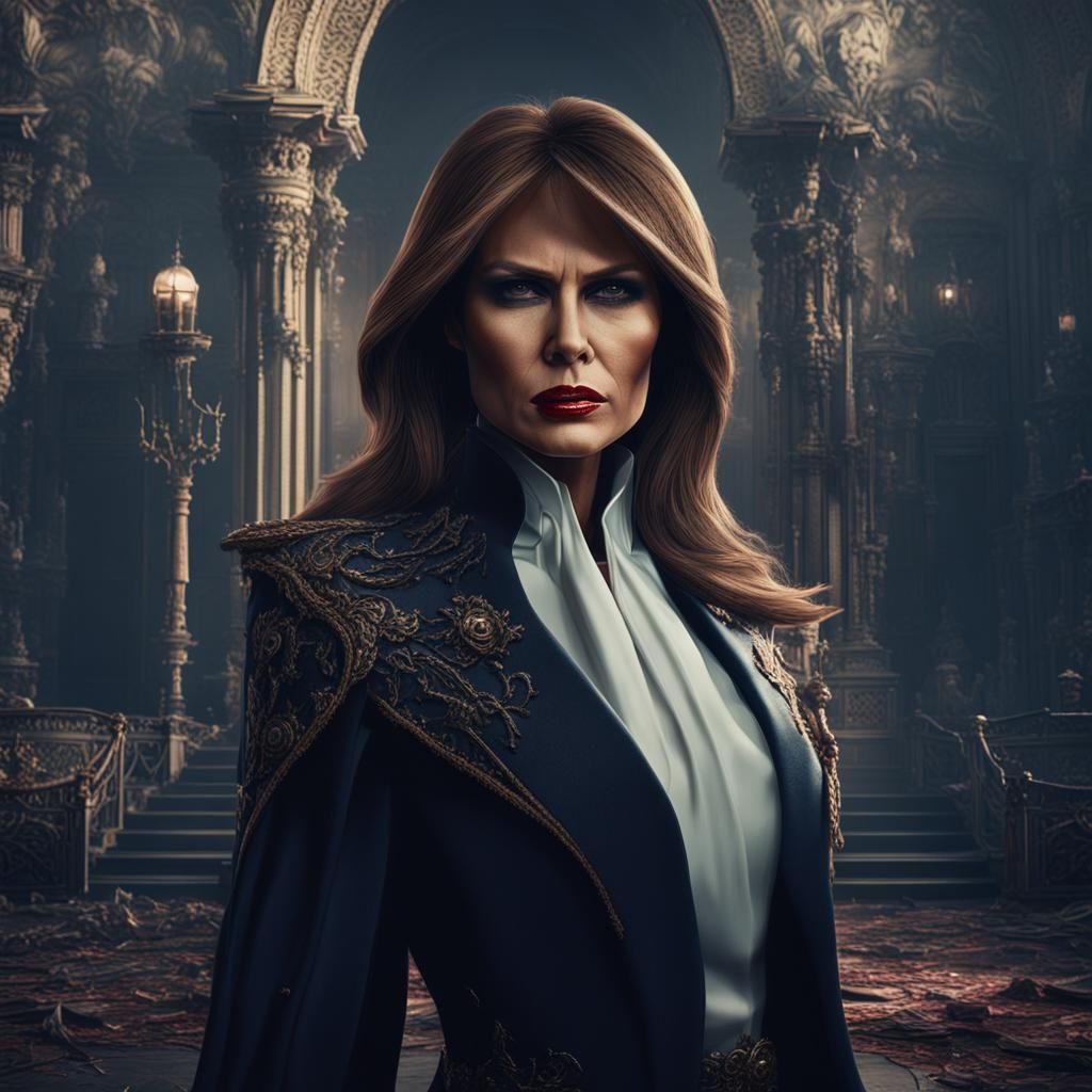 Female Vampire Portrait in Fantasy Style